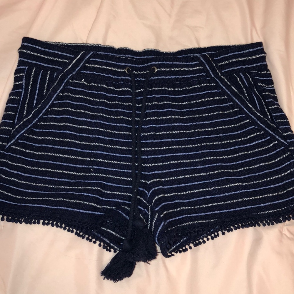 Navy and White Shorts